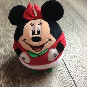Ty Beanie Ballz Minnie - Mouse Christmas